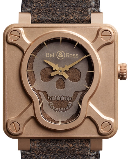 Bell and ross replica BR0192-SKULL-BR BR 01 Skull Bronze Limited Edition watches